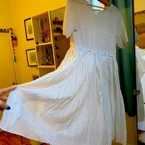 Natural White Cotton Sundress